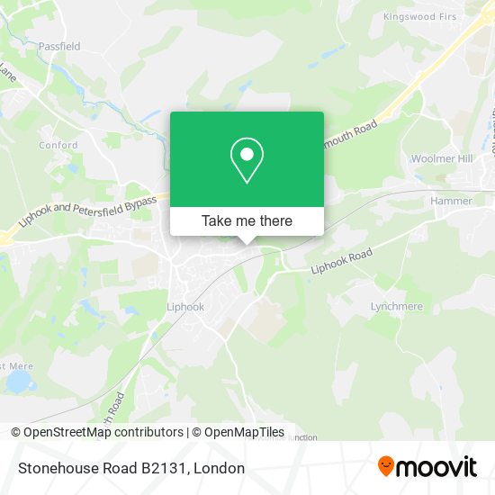 Stonehouse Road B2131 map