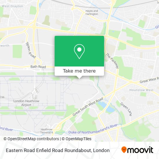 Eastern Road Enfield Road Roundabout map