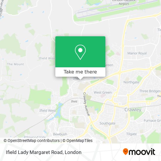 Ifield Lady Margaret Road map