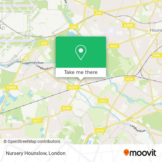 Nursery Hounslow map