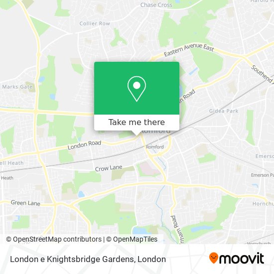 London e Knightsbridge Gardens map