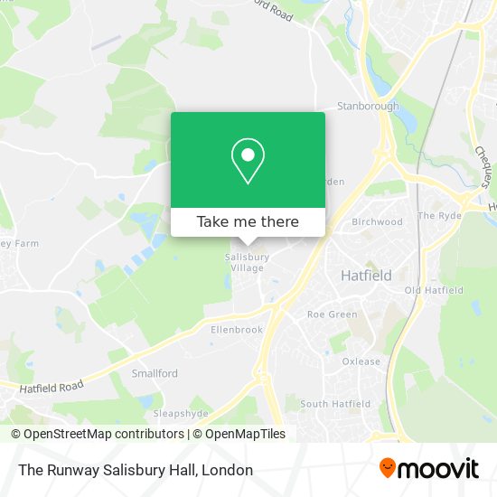 The Runway Salisbury Hall map