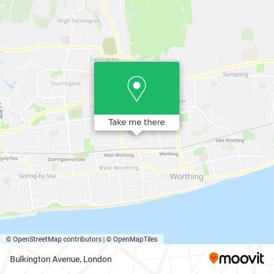 Bulkington Avenue map