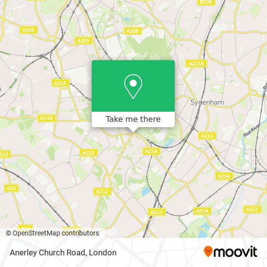 Anerley Church Road map