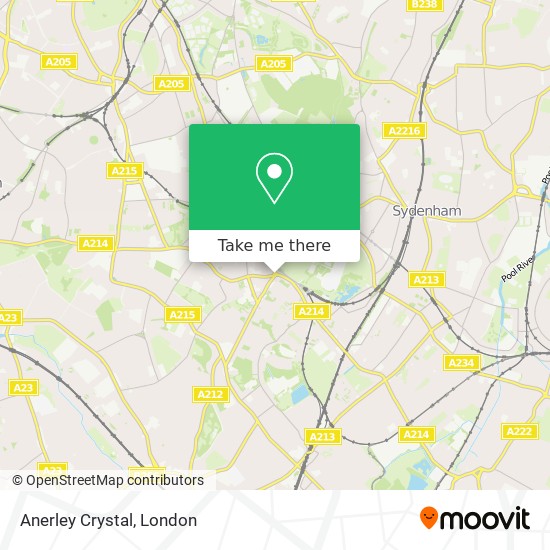 Anerley Crystal map