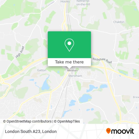 London South A23 map