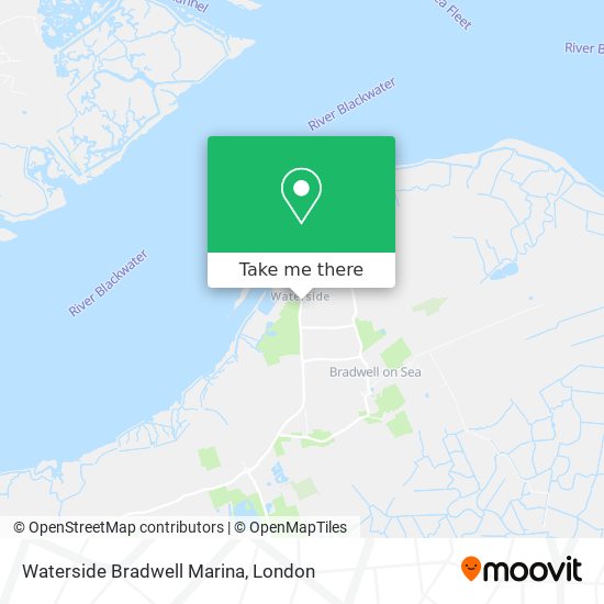 Waterside Bradwell Marina map
