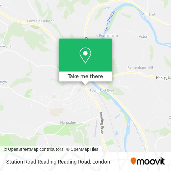 Station Road Reading Reading Road map