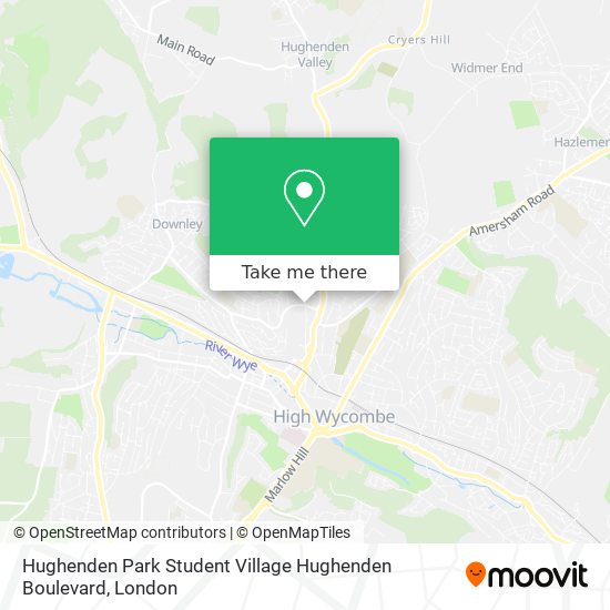Hughenden Park Student Village Hughenden Boulevard map