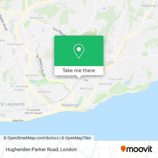 Hughenden Parker Road map