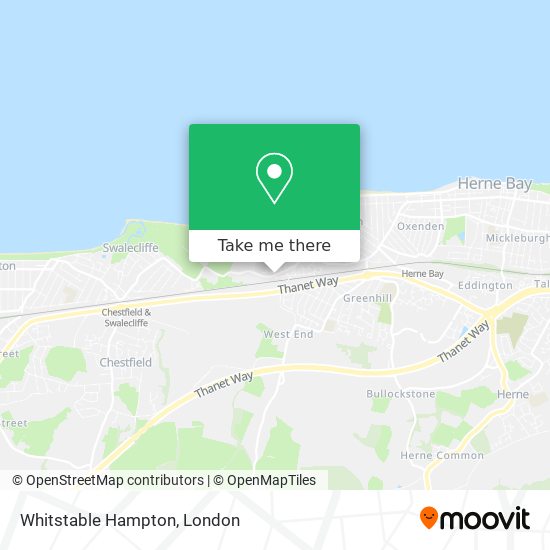 Whitstable Hampton map
