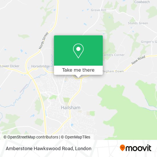 Amberstone Hawkswood Road map