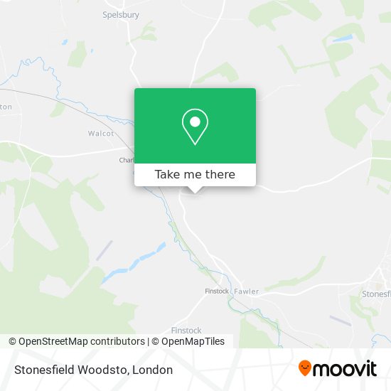 Stonesfield Woodsto map