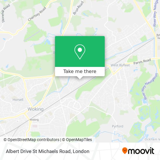 Albert Drive St Michaels Road map