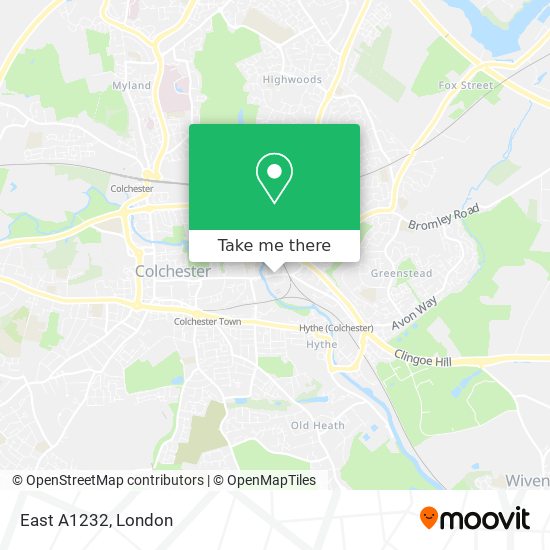 East A1232 map