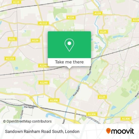 Sandown Rainham Road South map