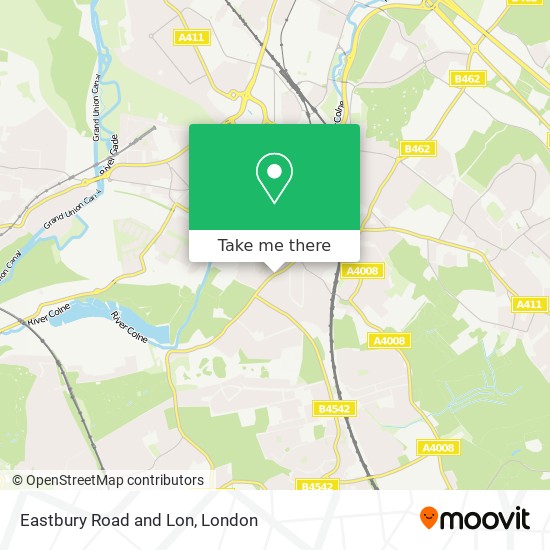 Eastbury Road and Lon map