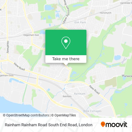 Rainham Rainham Road South End Road map