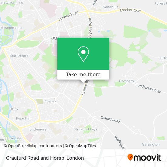 Craufurd Road and Horsp map