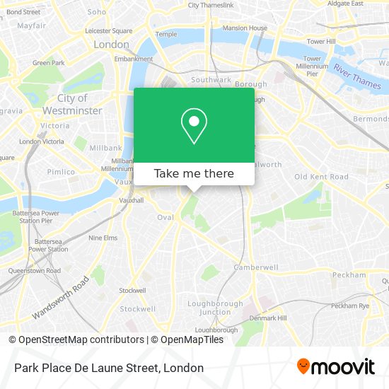 Park Place De Laune Street map