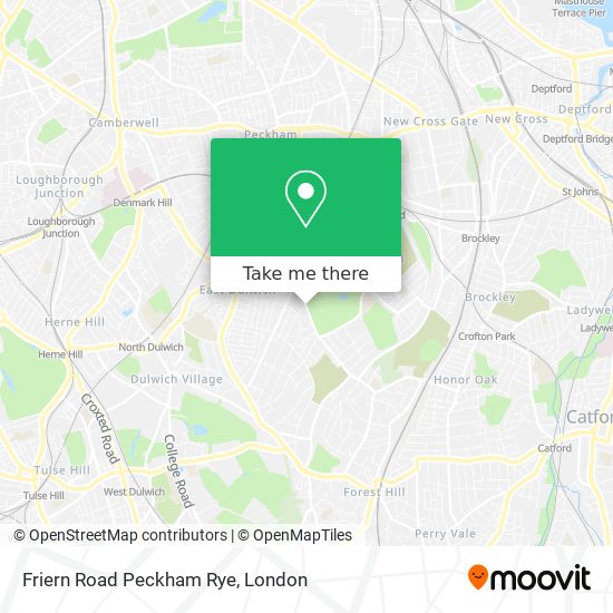 Friern Road Peckham Rye map