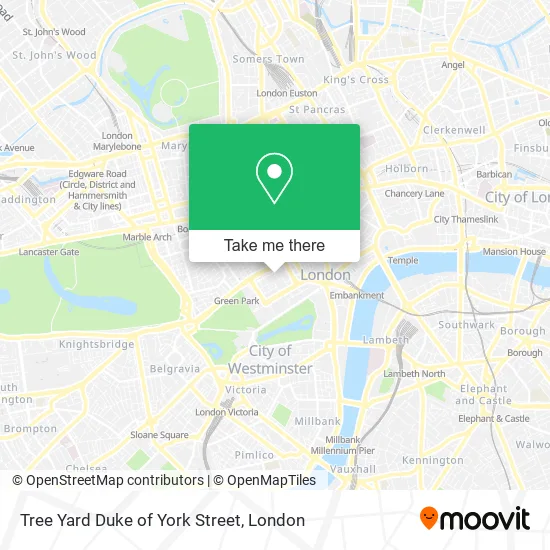 Tree Yard Duke of York Street map