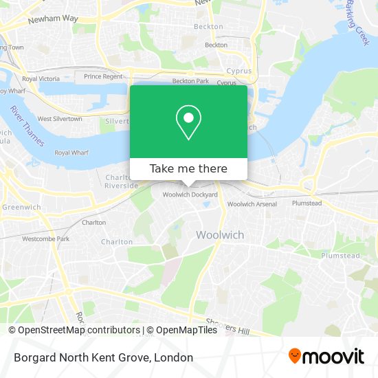 Borgard North Kent Grove map