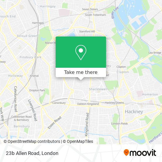 23b Allen Road map