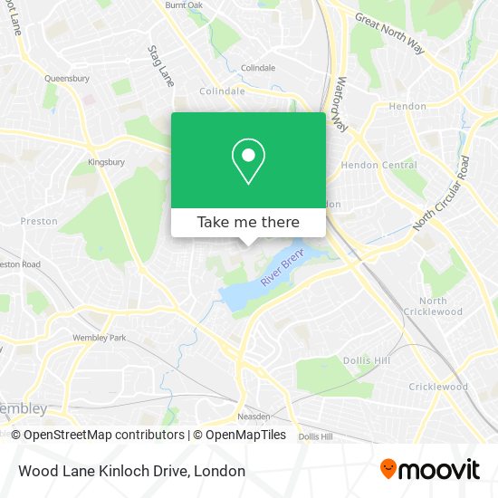 Wood Lane Kinloch Drive map