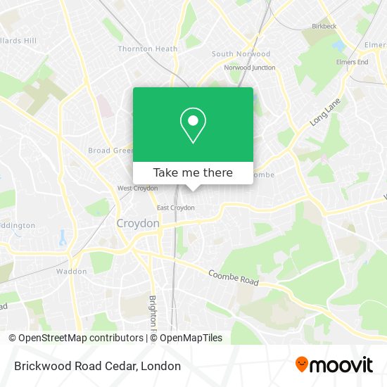 Brickwood Road Cedar map