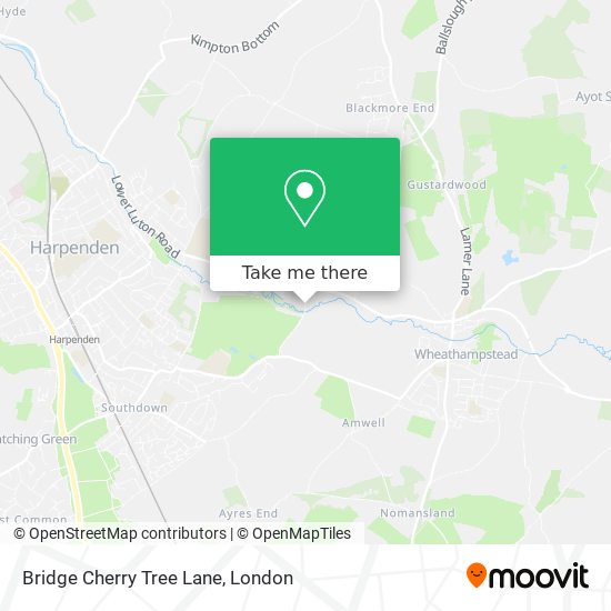 Bridge Cherry Tree Lane map