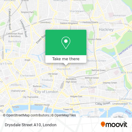 Drysdale Street A10 map