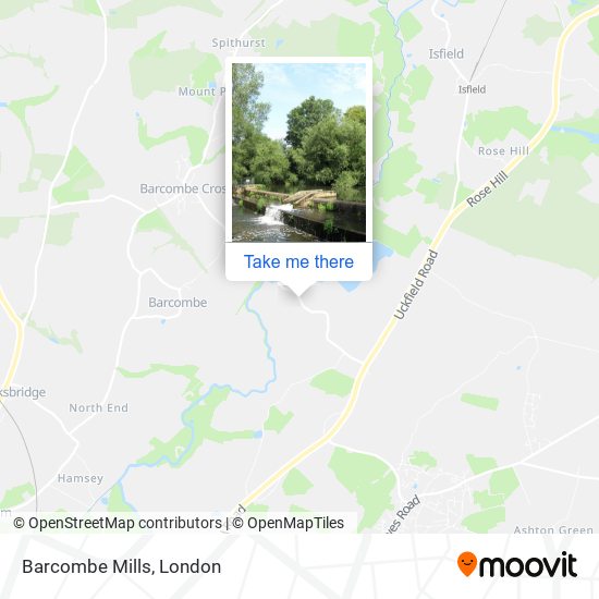 Barcombe Mills map