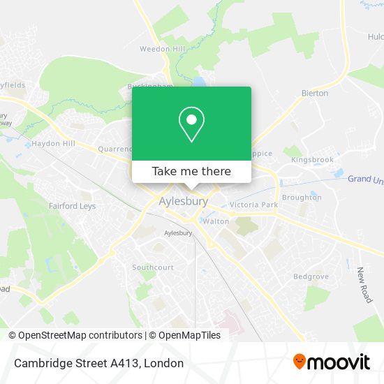 Cambridge Street A413 map