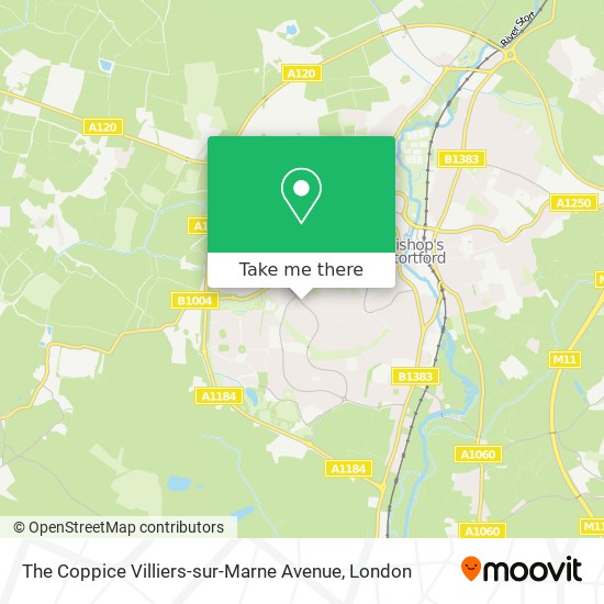 The Coppice Villiers-sur-Marne Avenue map
