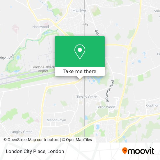 London City Place map