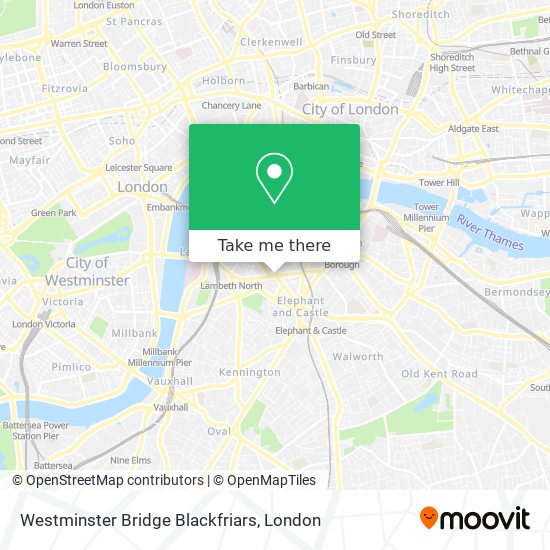 Westminster Bridge Blackfriars map