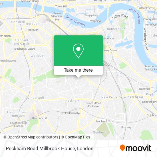 Peckham Road Millbrook House map