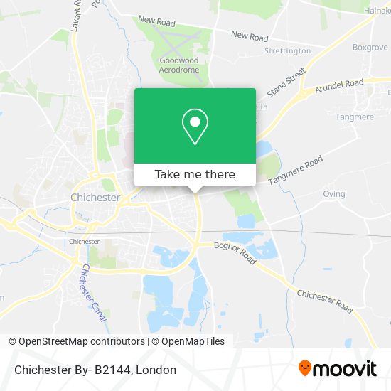 Chichester By- B2144 map
