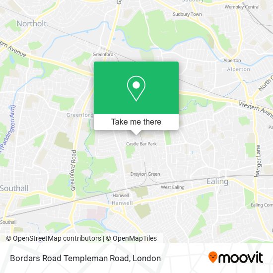 Bordars Road Templeman Road map
