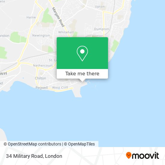34 Military Road map