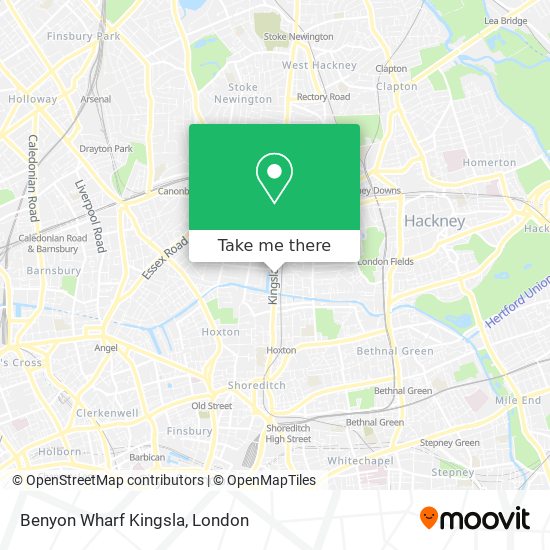 Benyon Wharf Kingsla map