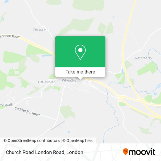 Church Road London Road map