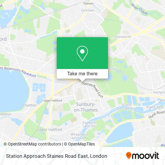 Station Approach Staines Road East map