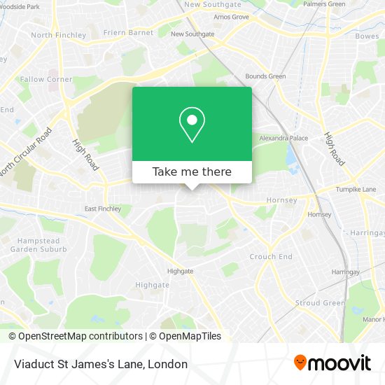 Viaduct St James's Lane map