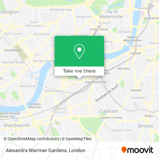 Alexandra Warriner Gardens map