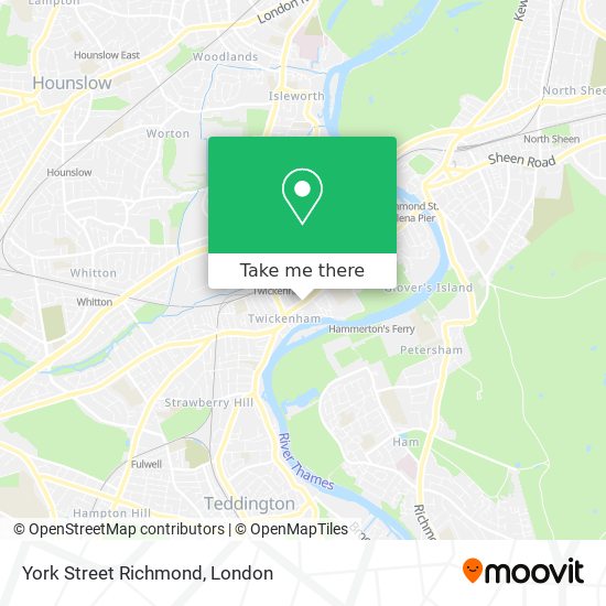 York Street Richmond map