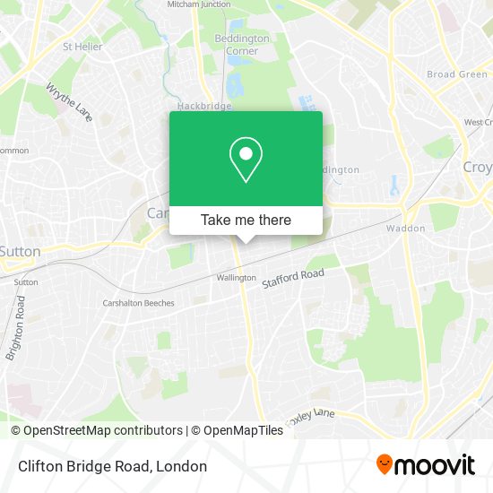 Clifton Bridge Road map