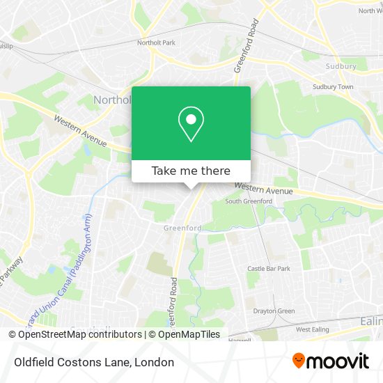 Oldfield Costons Lane map