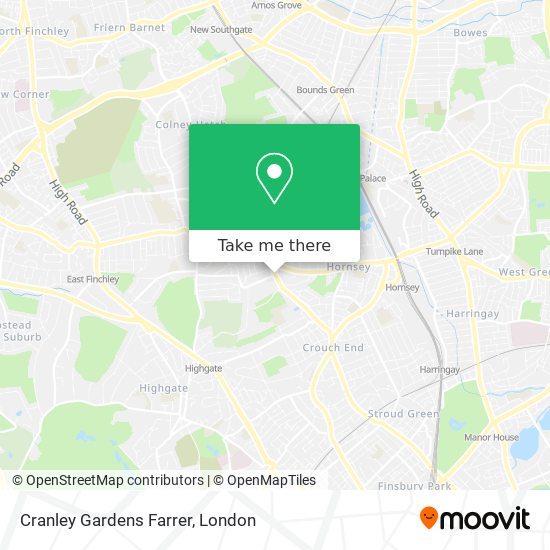 Cranley Gardens Farrer map